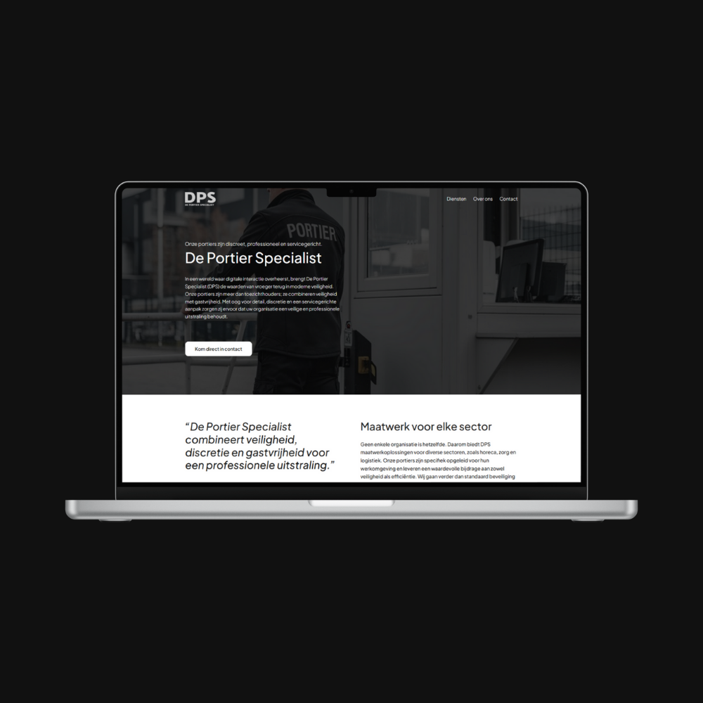 De portierspecialist portfolio screenshot