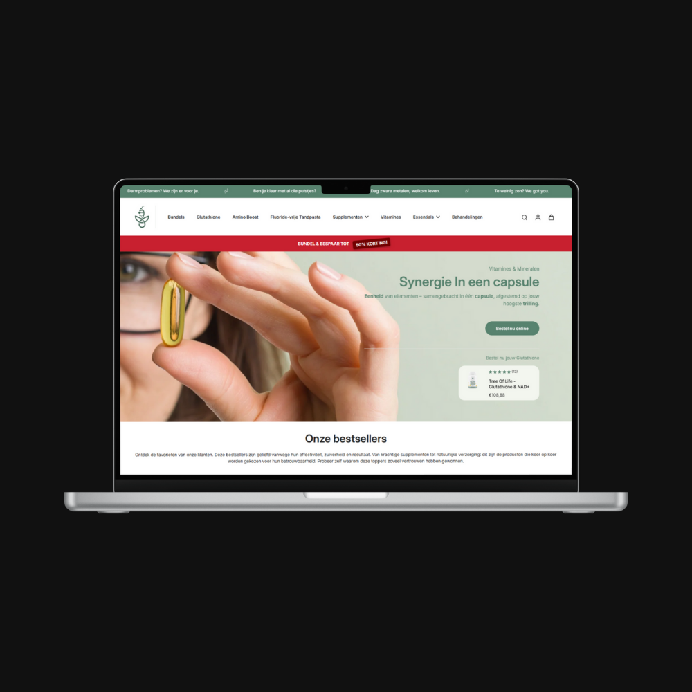 OrganicLeaf portfolio screenshot