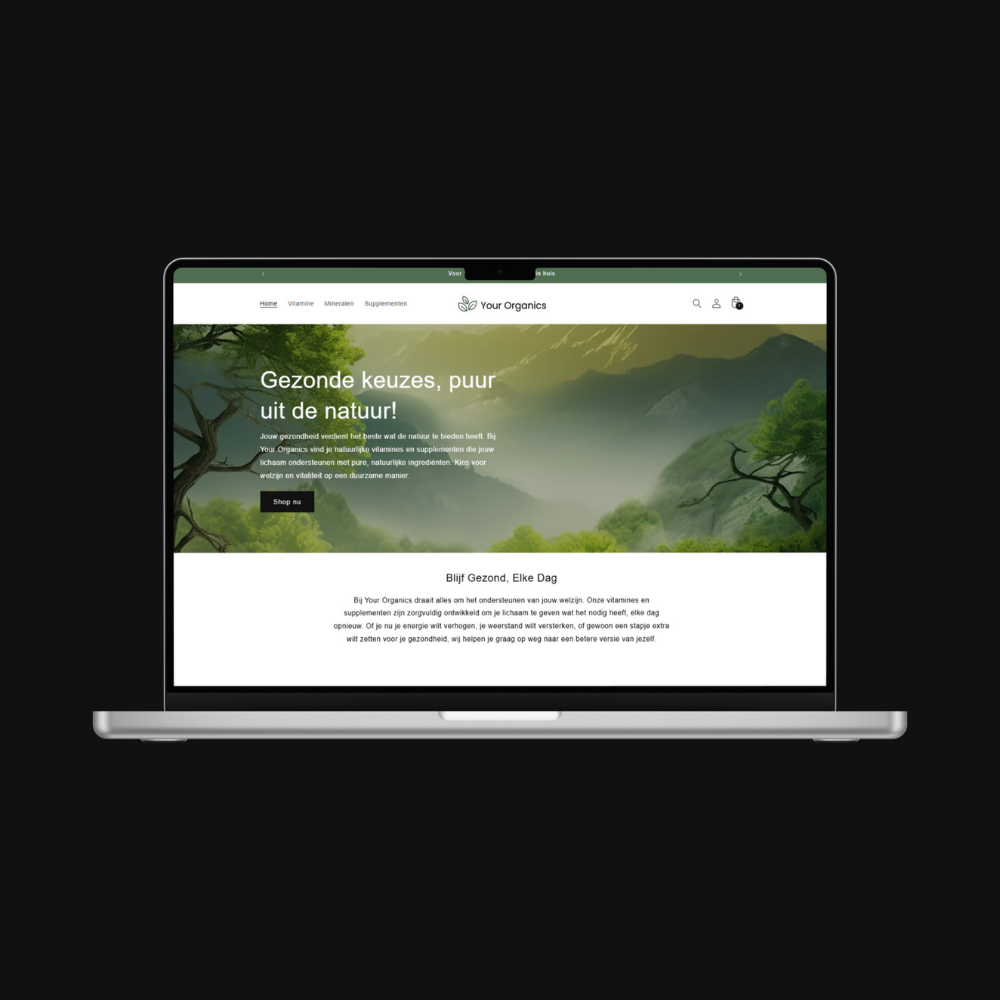 YourOrganics portfolio screenshot